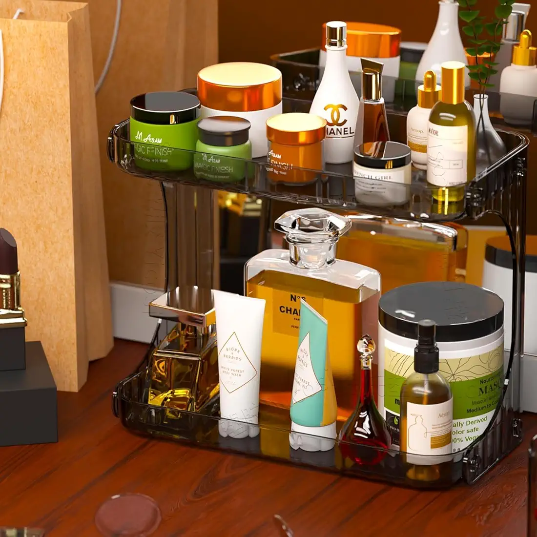 رف تخزين شفاف متعدد الاستخدامات