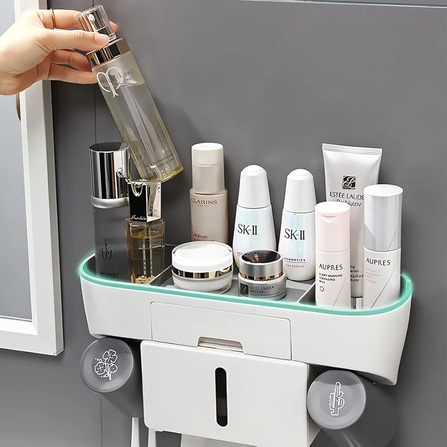 موزع معجون الأسنان مع منظم 