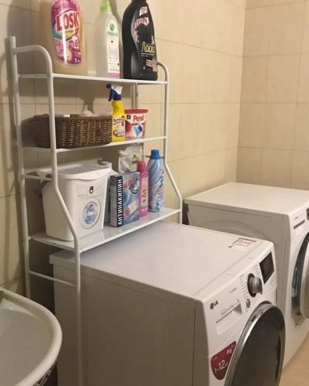 رف تخزين متعدد المستويات للحمام 