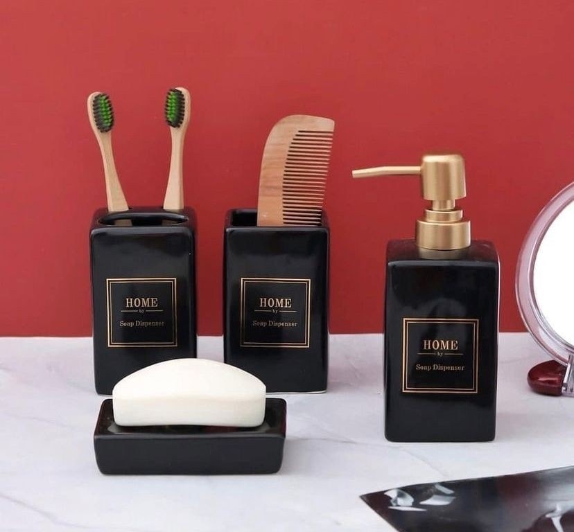 طقم إكسسوارات حمام سيراميك