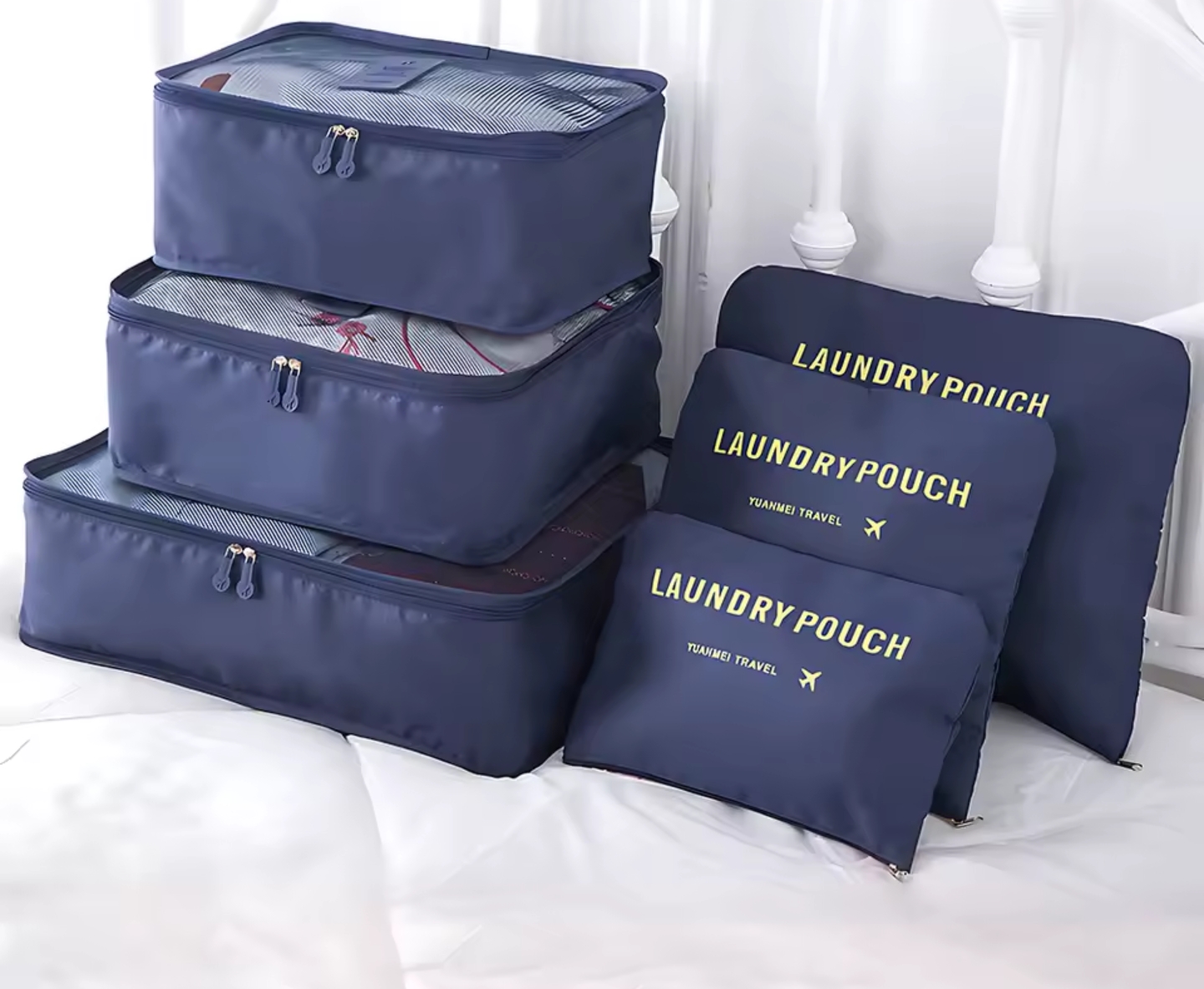 طقم منظم حقائب السفر 6Pcs