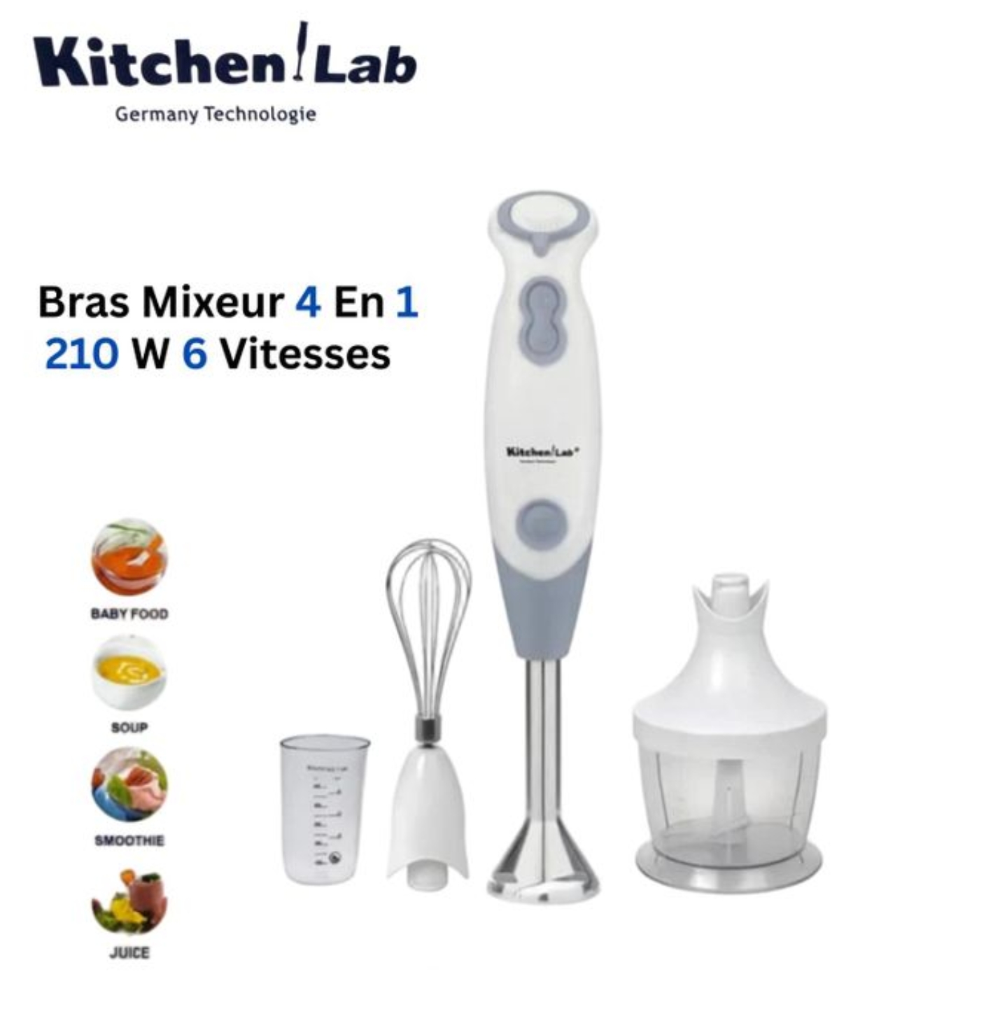 خلاط يدوي متعدد الوظائف Kitchen Lab 
